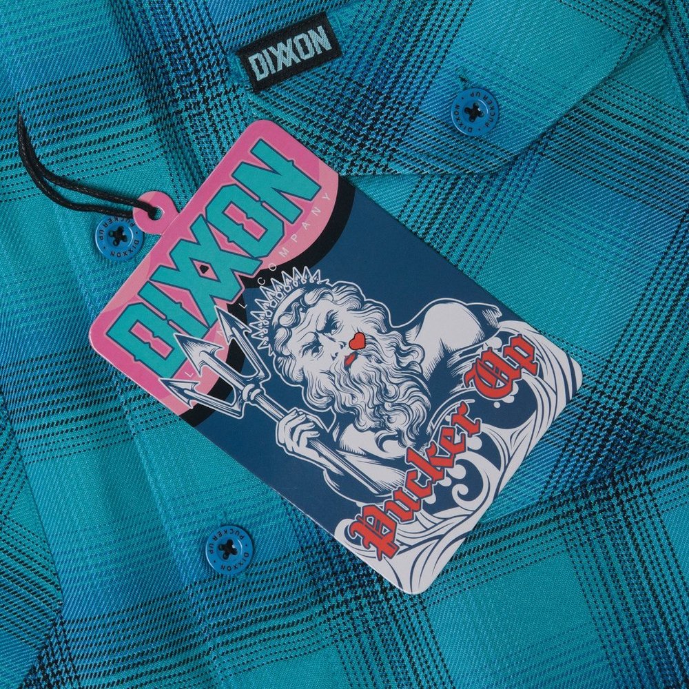 DIXXON Flannel POSEIDON'S KISS Men's Flannel Shirt L Tall - Picture 4 of 9